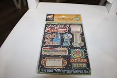 American Traditional Designs 2 Sheets High School Embossed Multi-Pack Stickers