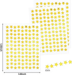 1080 Pack 10 Sheets Tiny Gold Star Stickers, 0.3″ Diameter Reward Stickers fo…