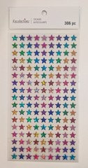 Tiny Multicolor Sparkly Stars Scrapbooking Stickers By Recollections