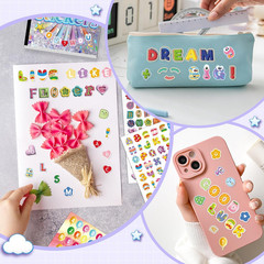 5000 PCS Colorful Letter and Number Stickers for Kids DIY Crafts & Decor