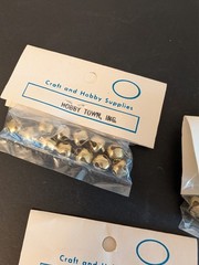(3) 12 Count Hobby Town Craft Supplies Gold 3/8 Inch Bells – 36 Pieces Total NEW