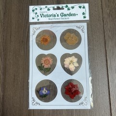 Victoria’s Garden real flower stickers