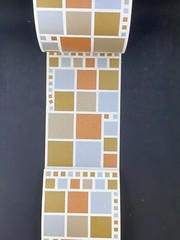 Mrs. Grossman’s Bronze Vellum Squares Sticker Lot of 12 Mods Sheets Vintage 2003