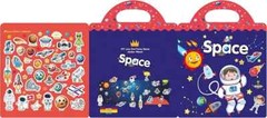 Space Sticker Book for Kids – 33+ Reusable Stickers For Toddler Travel, Ages 1-8