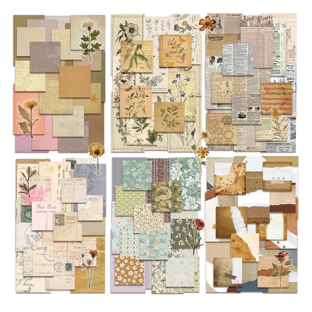 450 PCS Vintage Scrapbook Supplies Junk Journal Supplies, Scrapbook Supplies …