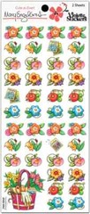 Mary Engelbreit Stickers 2 Sheets Whimsical Garden Flowers Tulips Seeds Repeats