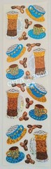 HAMBLY STUDIOS PRISMATIC STICKERS FOOD DRINKS COFFEE CAPPUCCINO LATTE VINTAGE.