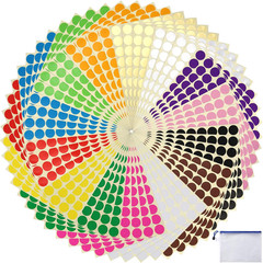 3/4″ Small Circle Price Dot Stickers, 1960 Pcs 0.75 Inch round Coding Dot Labels