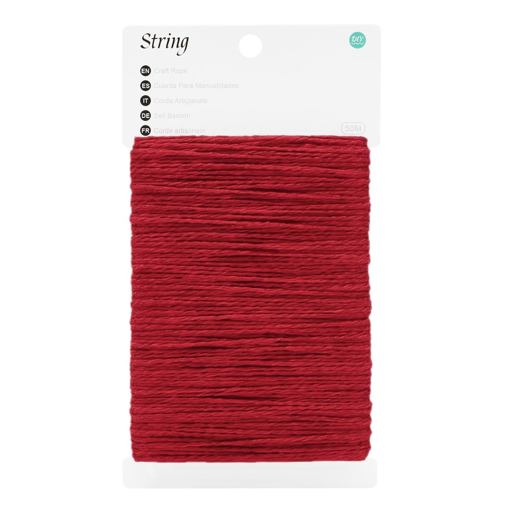 KINGLAKE Red Cotton Twine String – 2mm Cotton Bakers Twine 164 Feet Red Strin…