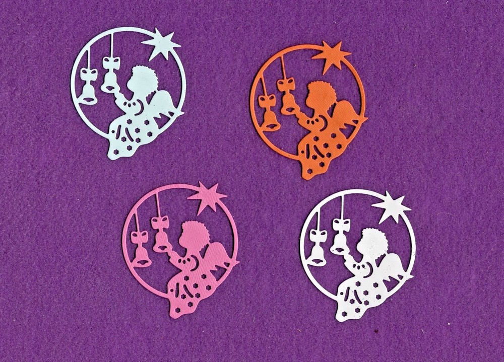 ANGEL # 10 die cuts scrapbook cards