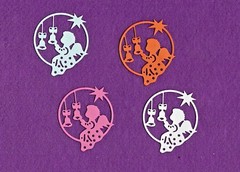ANGEL # 10 die cuts scrapbook cards