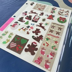 80s Stickers Vintage Large Bears Fuzzy, Glow In Dark Christmas LOT Sandylion!