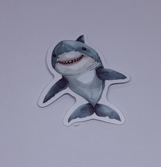 Cute Shark Baby Animal Sticker Vinyl Decal Journal Wall Fun Art Decor Tc9