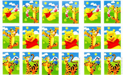 Disney Winnie the POOH SPRING Scrapbook Stickers Tigger Piglet Eeyore 3 Sheets