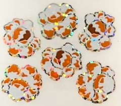 JILLSON & ROBERTS STICKERS HAMBLY PRISMATIC GLITTER SHEET POPCORN / POPOROPOS.