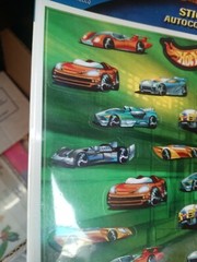 Vintage Hallmark Stickers HOT WHEELS Cars Scrapbook 4 Sheets Heartline New 2002
