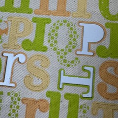 Vintage Deja Views Rub-Ons & Canvas Alphabet Stickers Mixed Lot- FLAW, read