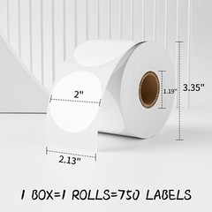 2″x2″ Direct Thermal Labels Square 700/Roll for Thank You Stickers QR Code Decal