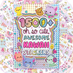 Sticker Book with Large and Small Sizes, Kids Stationary for Water Bottle, Noteb