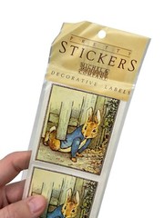Vintage Michel Company Sticker Sheet Beatrix Potter Peter Rabbit Two Bad Mice
