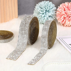 Self Adhesive Crystal Rhinestone Sticker Diamond Ribbon DIY Sticker Rhinestones
