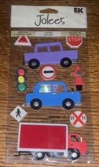 RARE Jolees On The Road Learning To Drive Car Street Signs Truck New Driver Trip