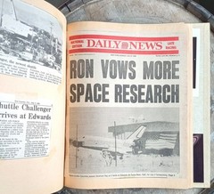 Voyager & Space Shuttle ~1970s/80s Scrapbook~ Enterprise Newspaper Clippings 🪐⭑