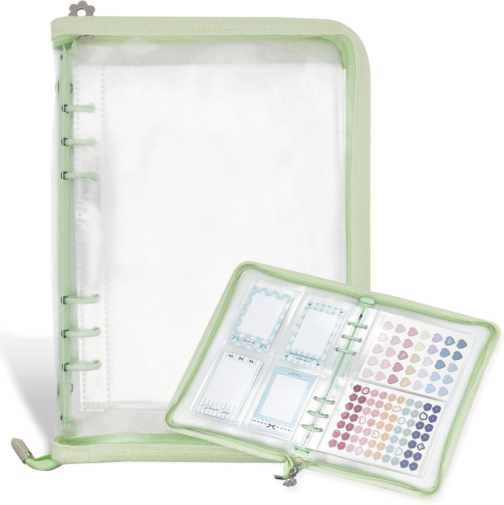 Sticker Organizer Binder Storage Book A5 Reusable Sticker Book Collecting Holder