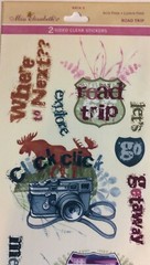 Miss Elizabeth’s ROAD TRIP Clear Mylar Stickers Travel Vacation Getaway Route 66
