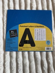 Mixed Brands Punch-out Reusable Letters & Numbers Stickers Multicolor TCR 5377