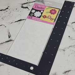 Dazzles Double-Stick Scrapbooking Stickers Lot 3 Packs Hearts Flowers Wreaths