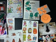 Large Lot Of 1980s Stickers