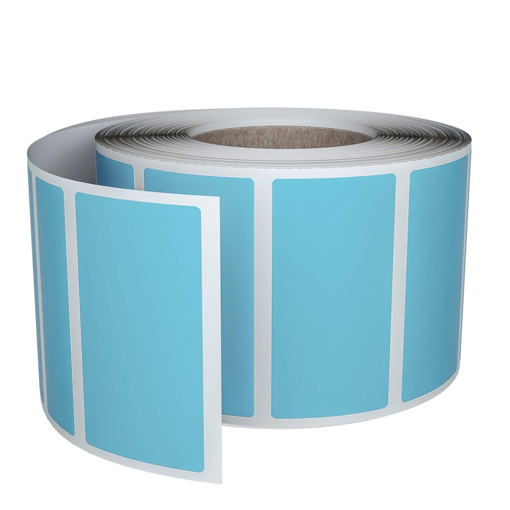 Light Blue Rectangular Color Coding Stickers, 1.57″x0.75″, 500-Pack, Writable…