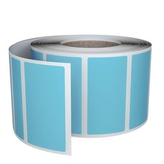 Light Blue Rectangular Color Coding Stickers, 1.57″x0.75″, 500-Pack, Writable…