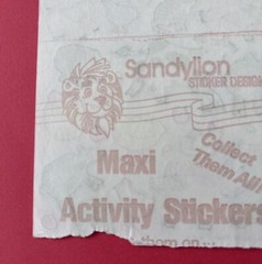 Vintage 1983 Sandylion Design A Farm Maxi Activity Sticker Sheet