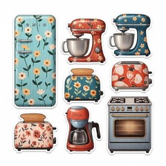 Cute Teacups And Kitchen Embellishments Junk Journal Scrapbook Choose A Set