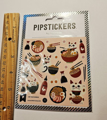 Pipstickers Lot of 1 Package ~Use Your Noodle~ Stickers 1 Sheet NIP 2023