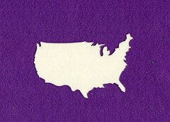 UNITED STATES USA die cuts