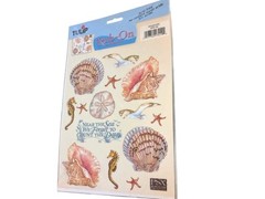 Rub On Transfer Stickers » Seashore » Acid Free 2002 Tulip-Brand 1 Sheet 7×10 in