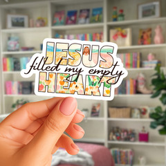 Christian Jesus Sticker, Faith Bible Decal, Inspirational Vinyl Sticker