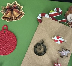 Vintage Christmas Junk Journal Kit Ephemera Bundle Santa Tags Tickets 100+ Pc