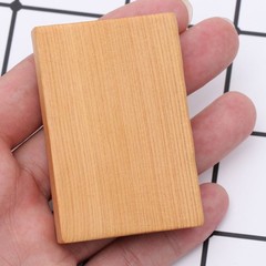 3Pcs Unfinished Yellow Wood Blocks DIY Craft Wood Cutouts Rustic Party Decor