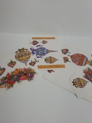 Vintage 1990s Holiday Christmas Mixed Sticker Sheets Hallmark Hobby lobby Ect