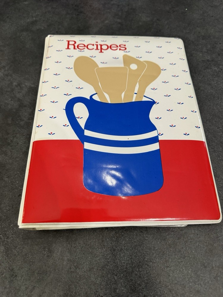 Vintage Small World Greetings Puffy Recipe Book