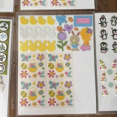LOT VINTAGE STICKERS AGC Disney Hobby Lobby Peanuts Easter