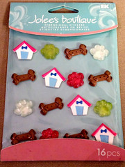 Jolee’s Boutique PAW PRINTS AND BONES CABOCHONS Dimensional Stickers – 16 pcs