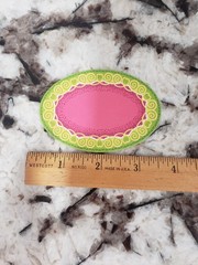 Playmobil Princess Pink & Green Rug Crown Victorian Doll House Oval Carpet