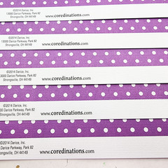 Darice Coredinations Scrapbook Paper Lot 12×12 Purple Small Dot 10 Sheets 2014