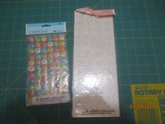 9 New Sheets Creative Touch Stickers- All Alphabets Letters – Assorted Styles