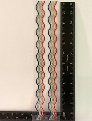 Rhinestone Rainbow Border Adhesive Gem/Stickers 2 Strips (each 1-foot length)